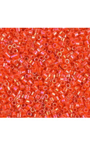 Miyuki delica beads 10/0 - Opaque orange ab DBM-161